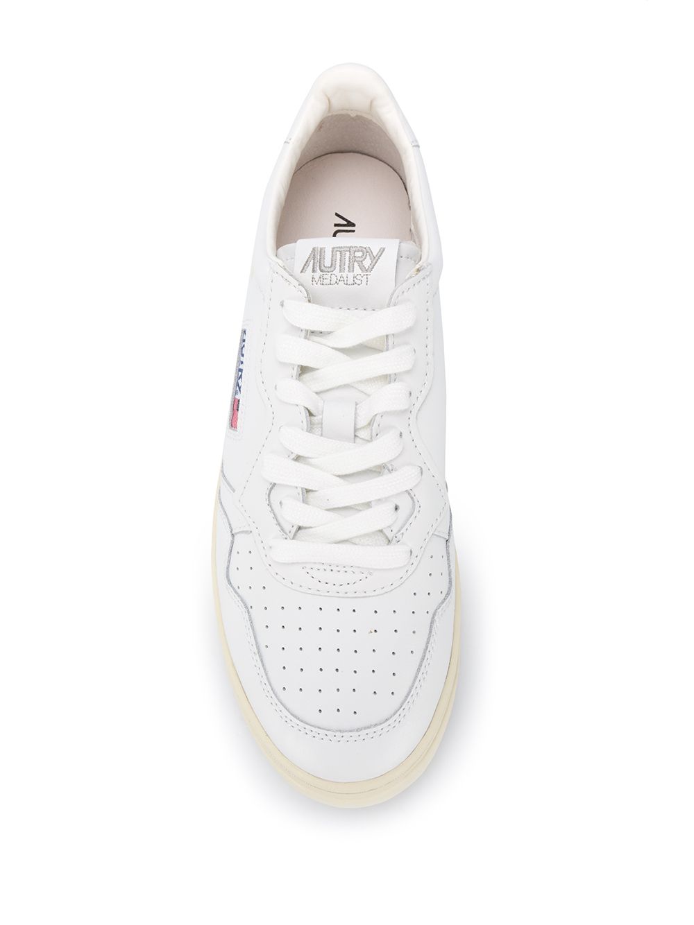 Low-Top Sneakers with Perforated Toebox