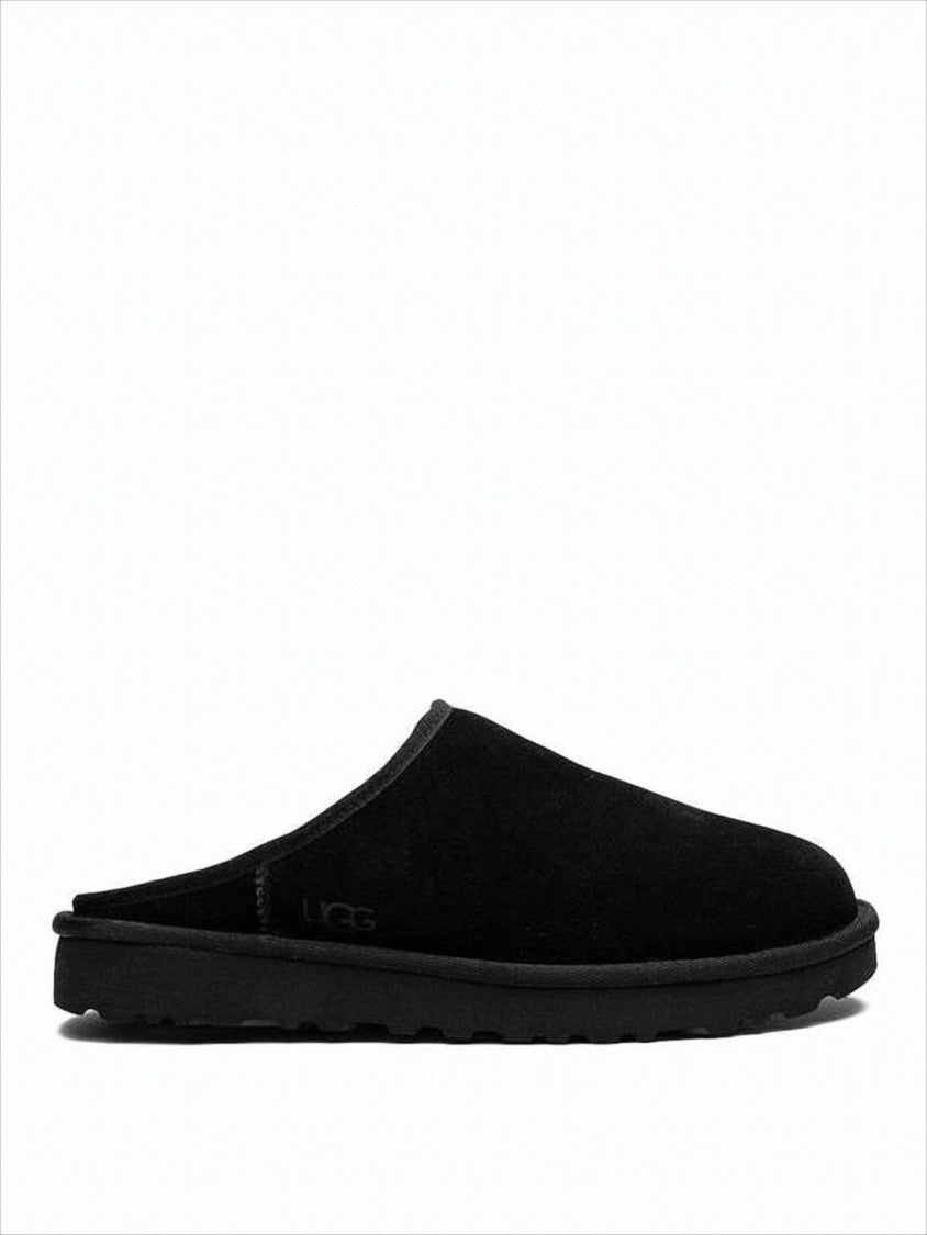 Suede Slip-On Mule Slippers with Cushioned Sole