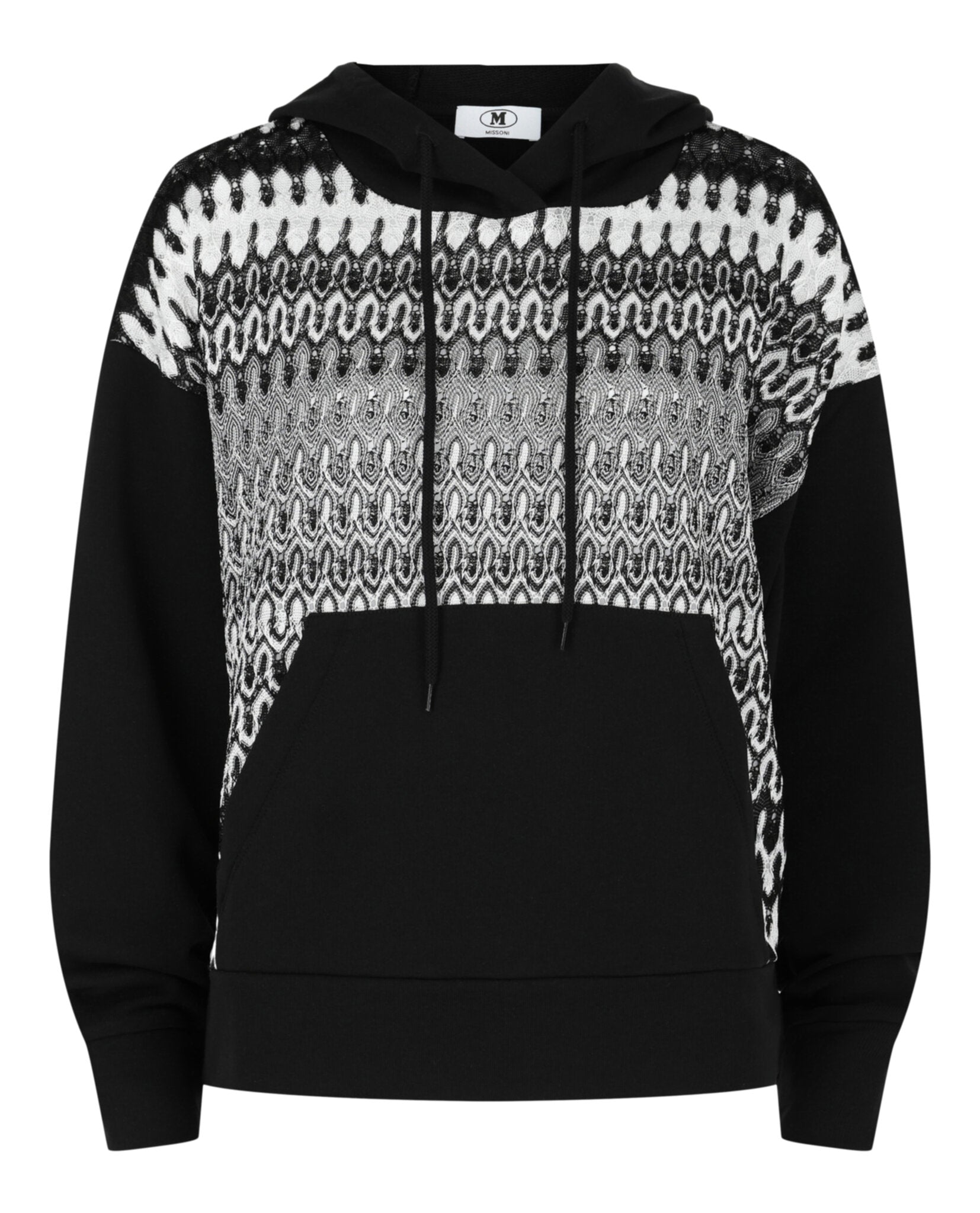 Embroidered Mesh Hoodie