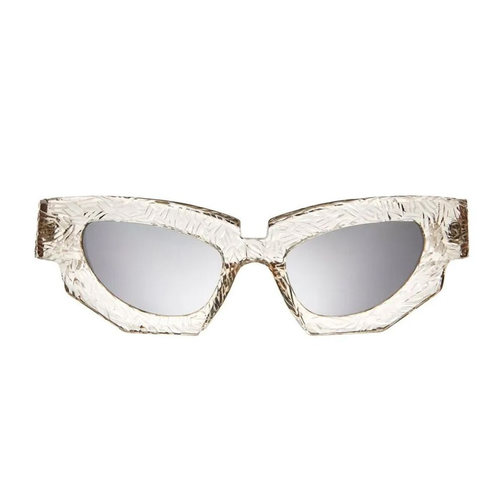 Mask F5 Oroshi Sculptural Cat-Eye Sunglasses In Transparent Acetate
