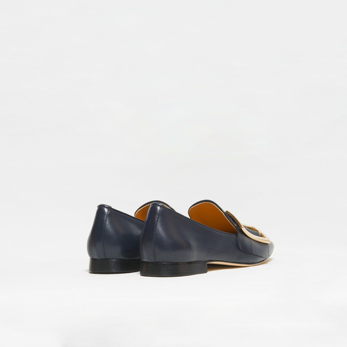 Blue Nappa Leather Moccasin