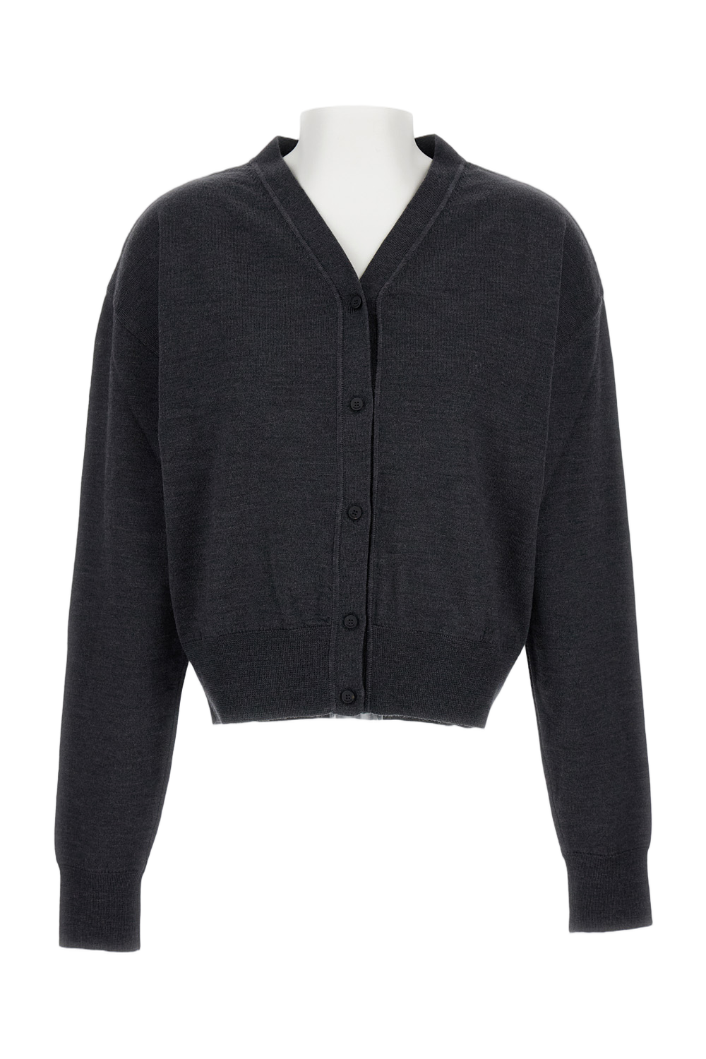 V-Neck Cropped Cardigan