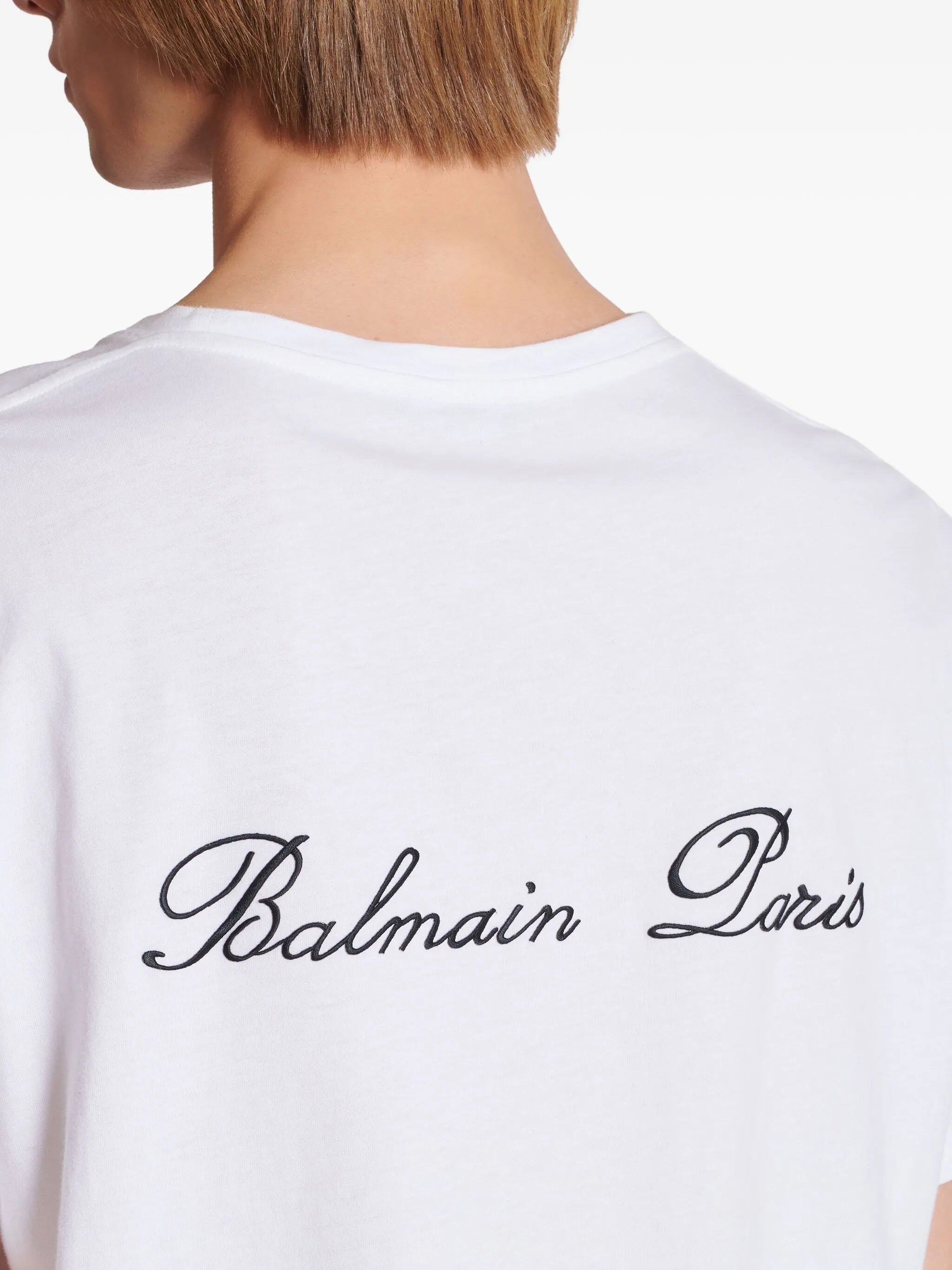 White Loose Ss Script Logo T-Shirt