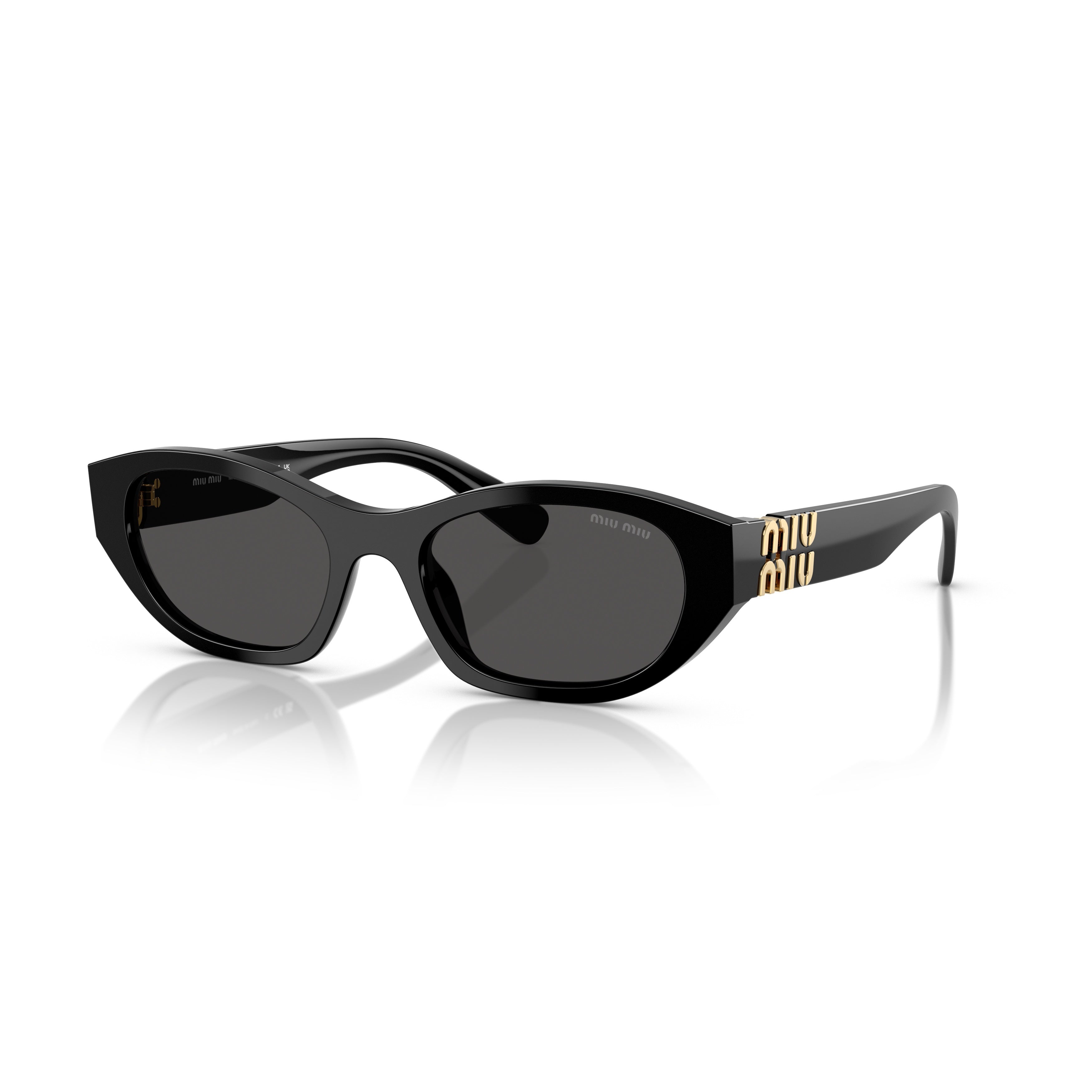 0mu A03s Rectangular Black Acetate Sunglasses