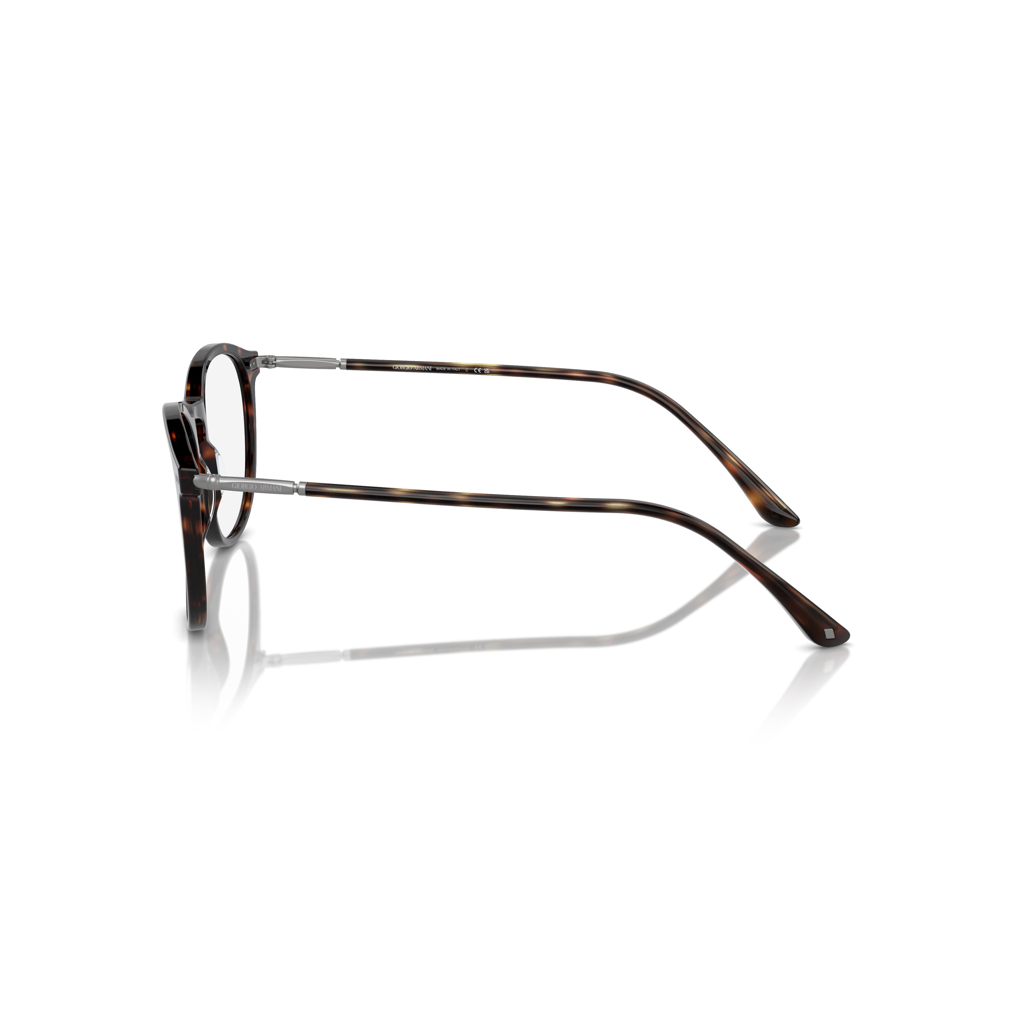 0ar7125 Tortoiseshell Pattern Acetate Eyeglasses with Slim Metal Accents