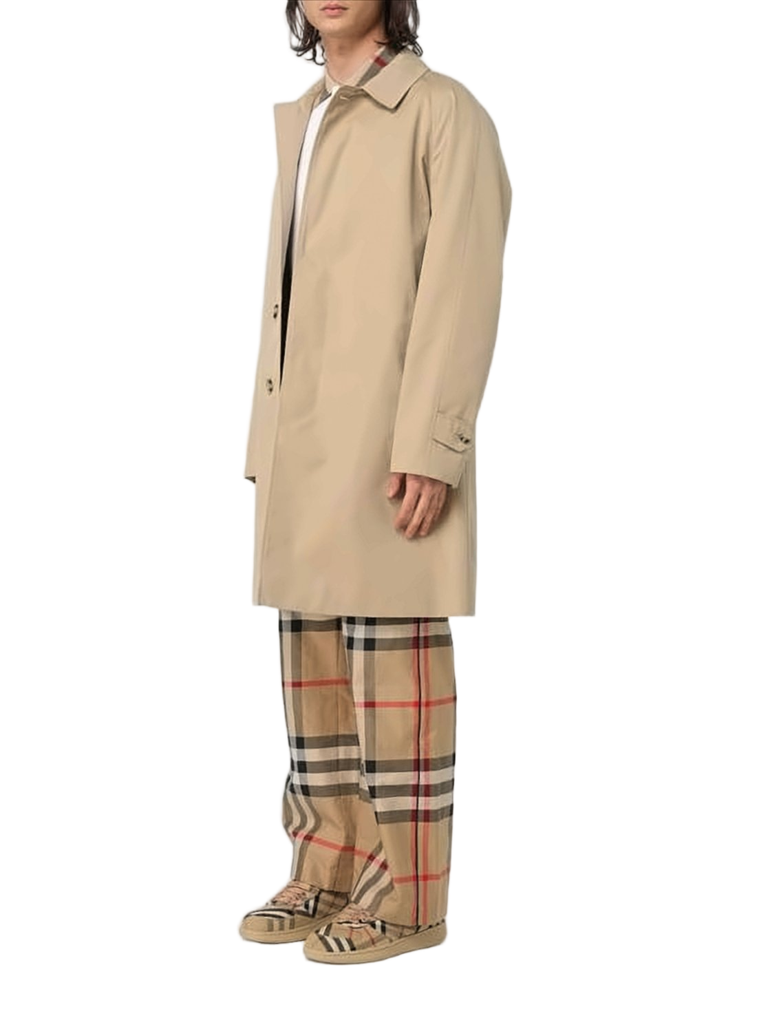Mid-Length Cotton Heritage Cut Burberry Coat