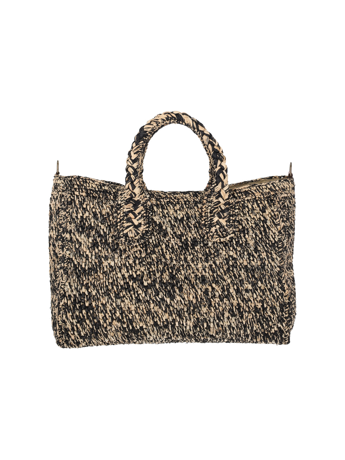 Multicolor Rary Woven Raffia Handbag
