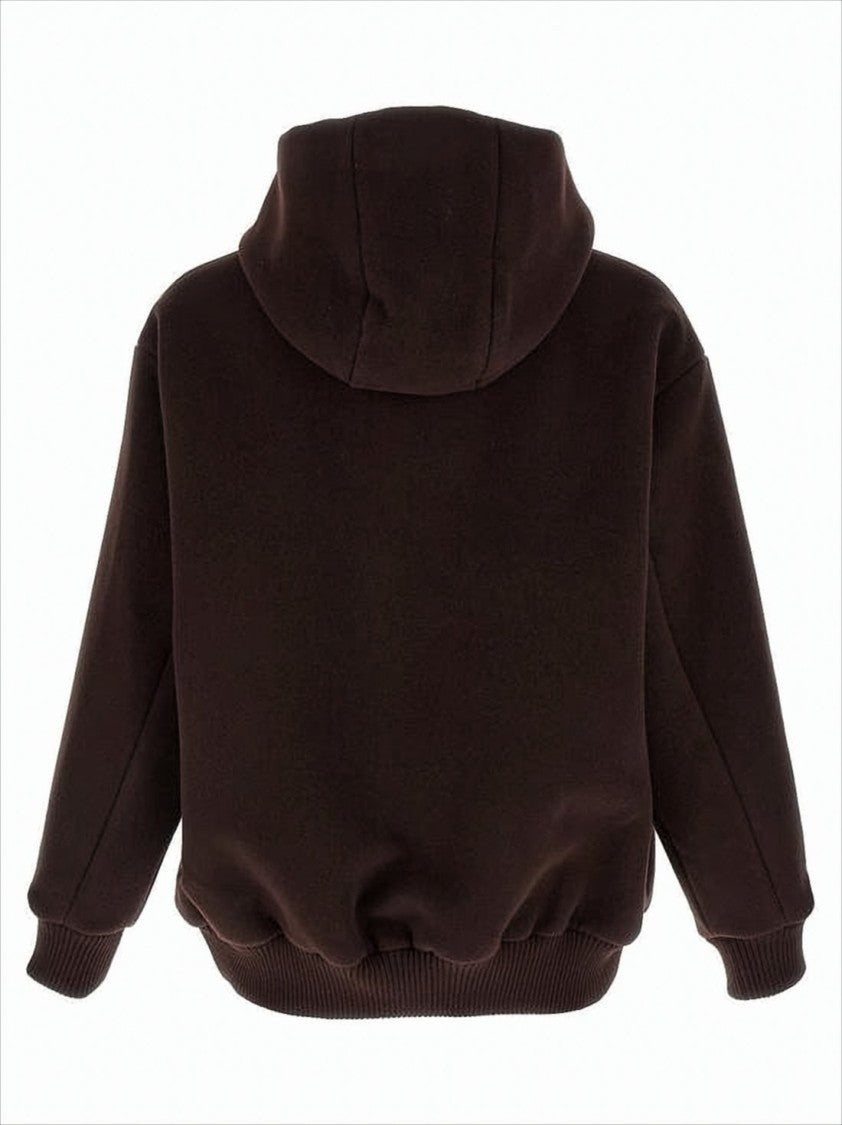 Relaxed Fit Dark Brown Wool Auralee Jacket