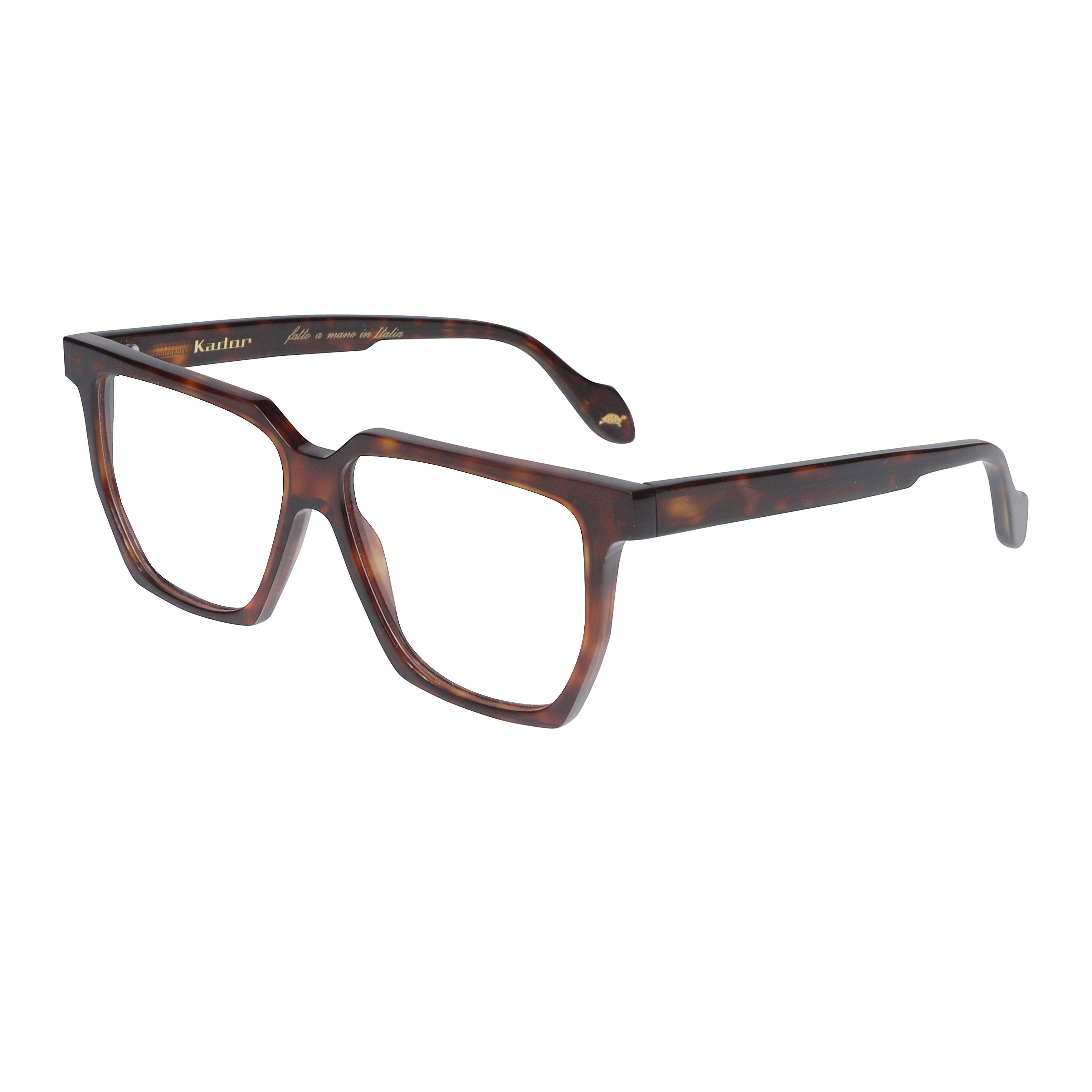 Charlize Light Geometric Tortoiseshell Frame Eyeglasses with Keyhole Bridge