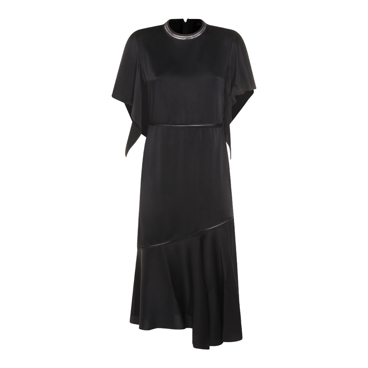 Asymmetrical Hem Midi Dress