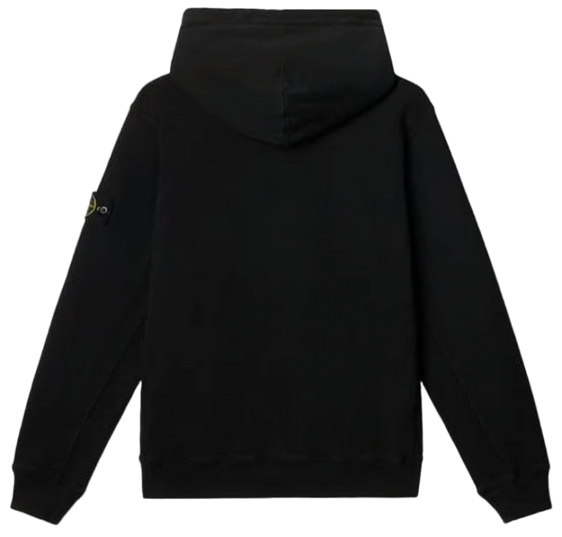 Minimalist Black Cotton Hoodie