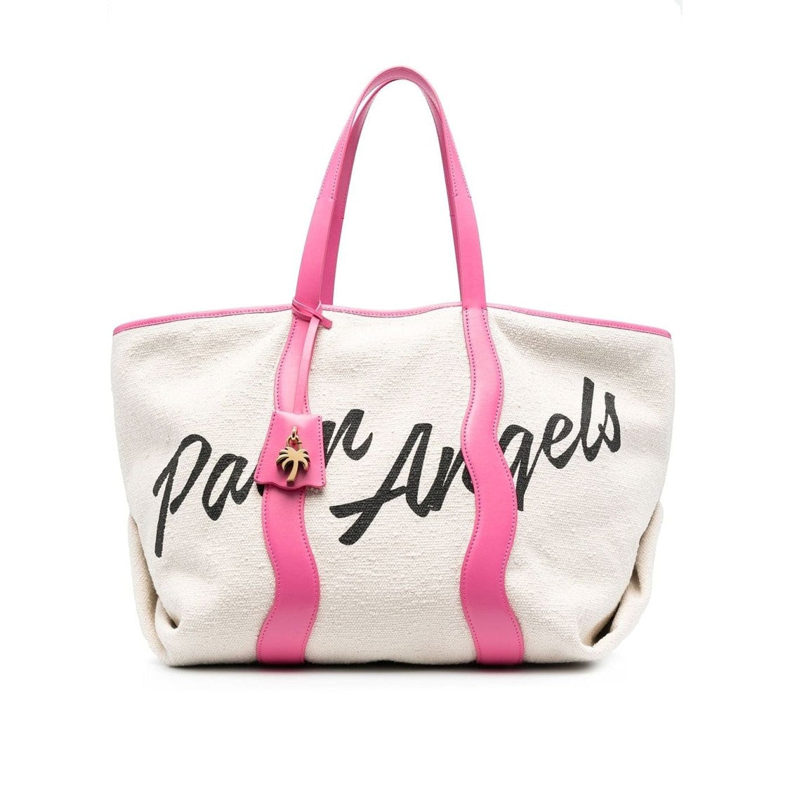 Canvas Tote Bag With Contrast Logo Print