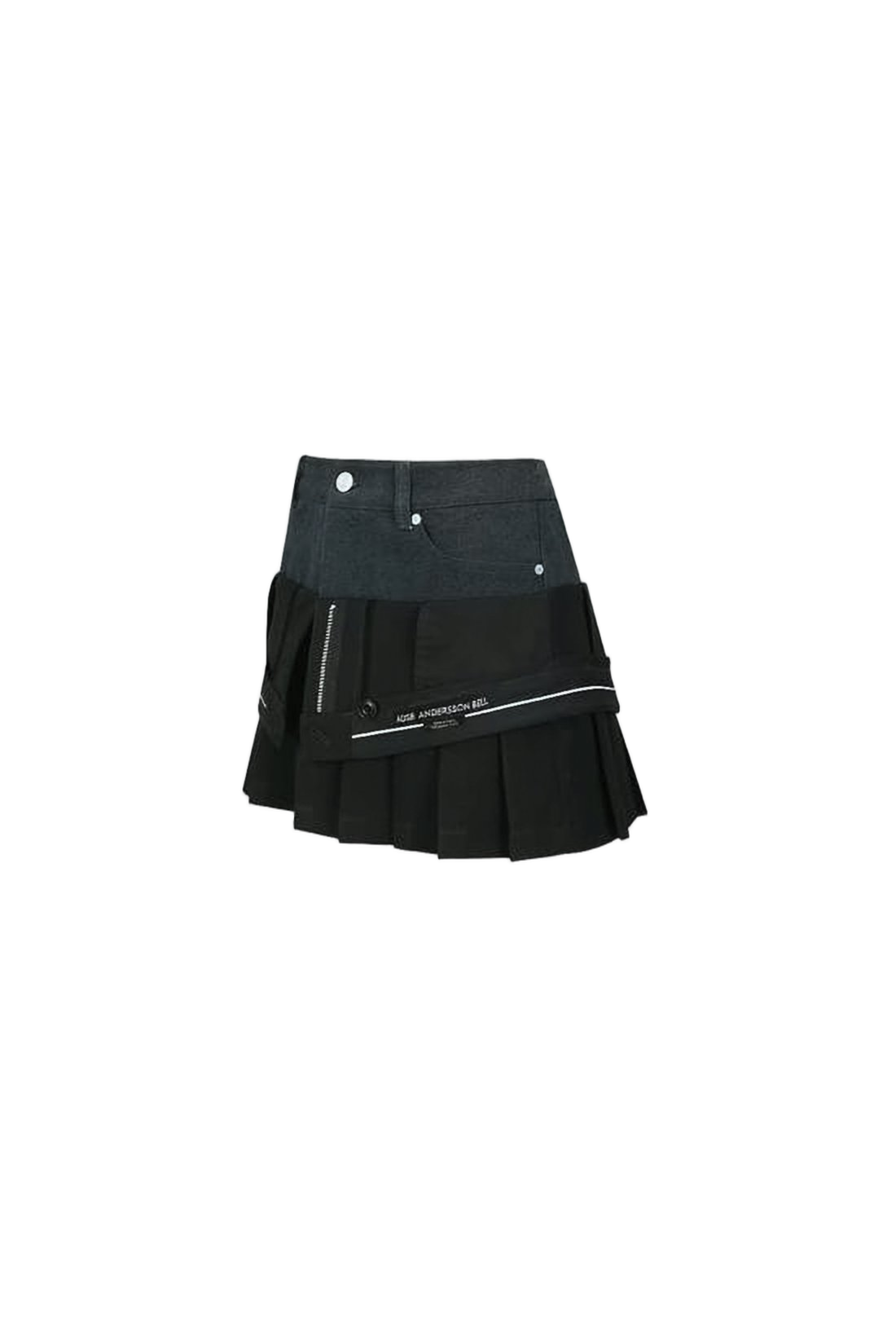 Layered Black Mini Skirt