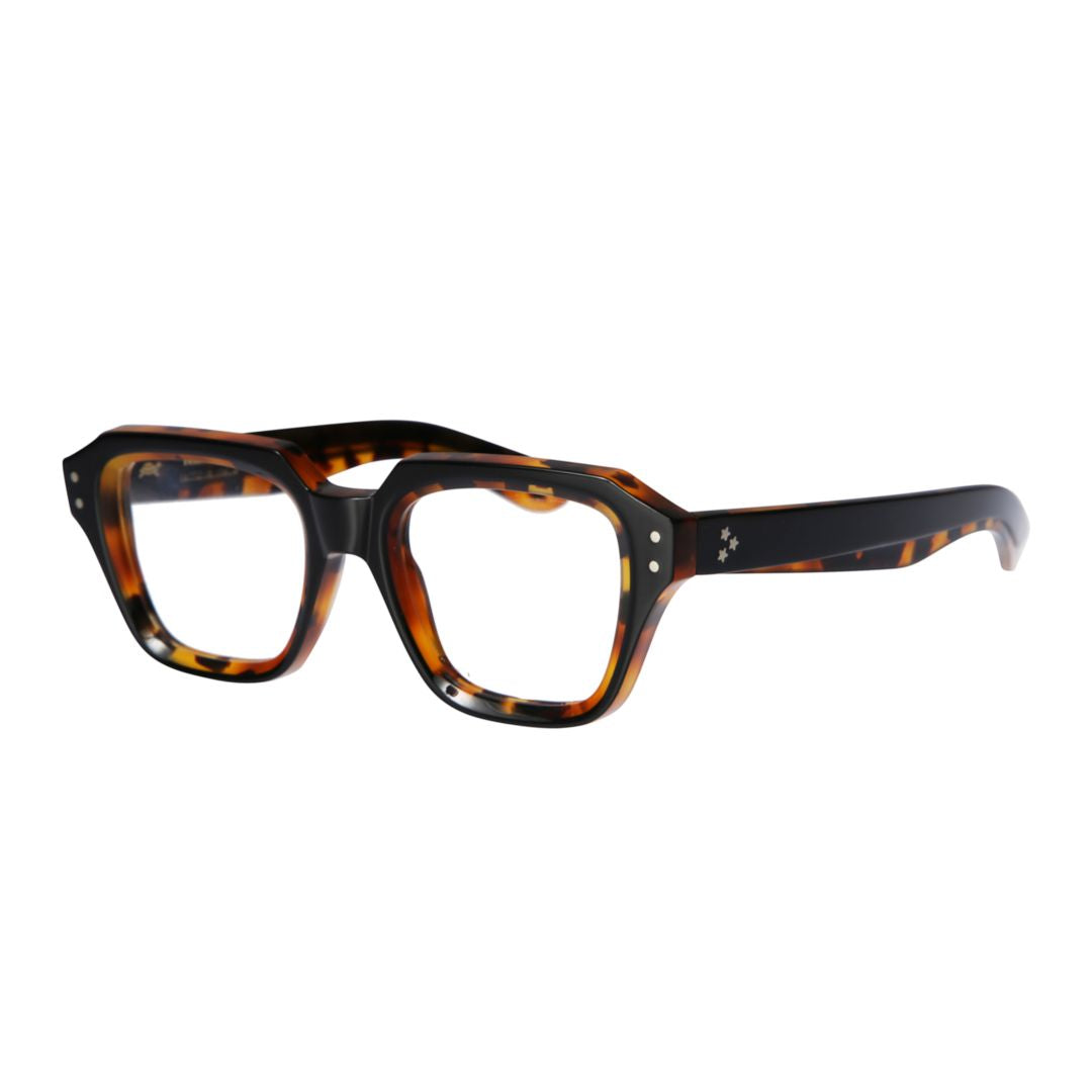 Smoke Oversized Square Tortoiseshell Frame Eyeglasses