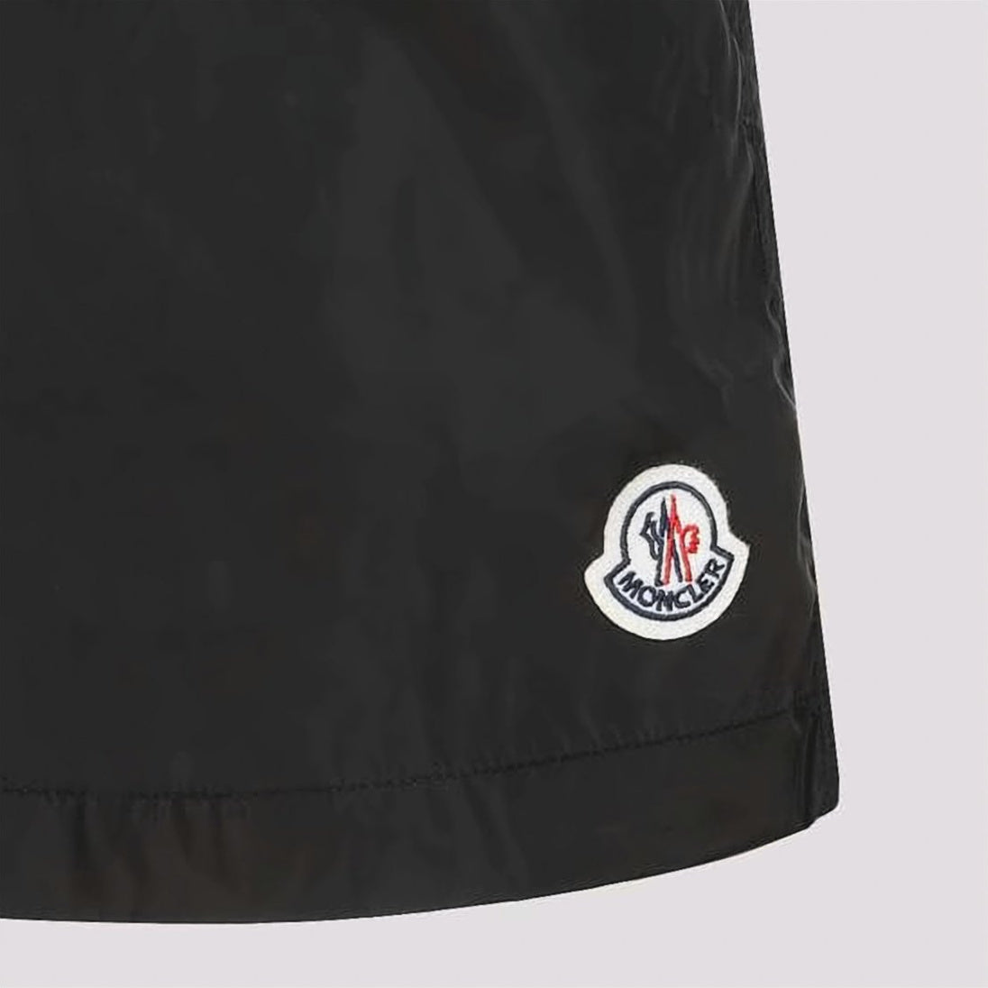 Black Polyamide Shorts with Drawstring Waistband