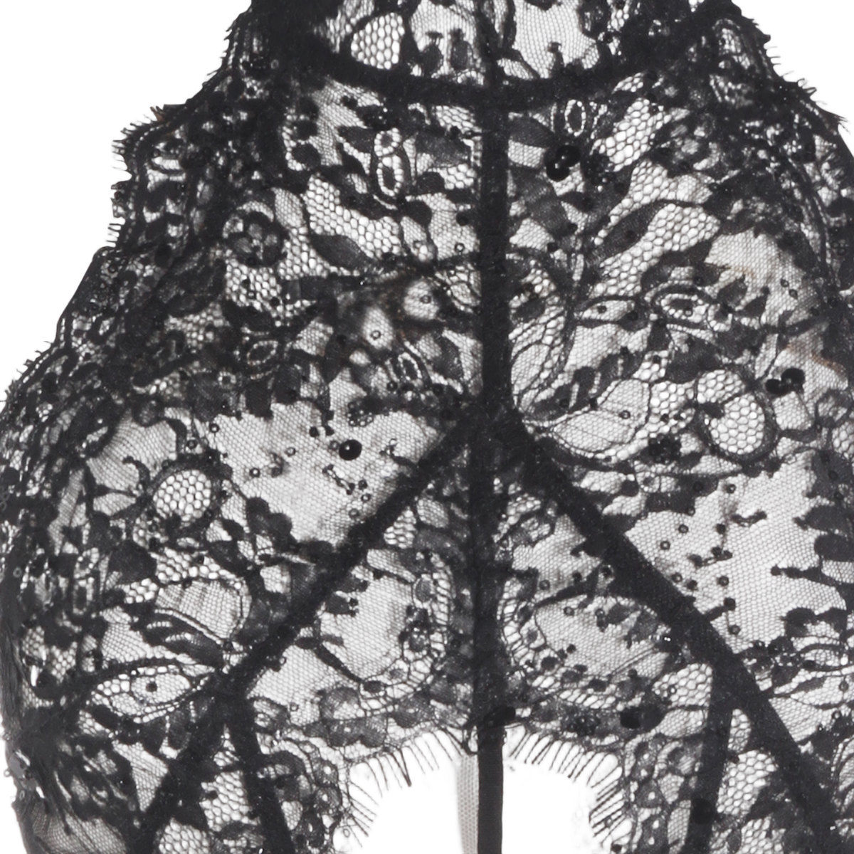Sheer Bodysuit with Intricate Lace Detailing