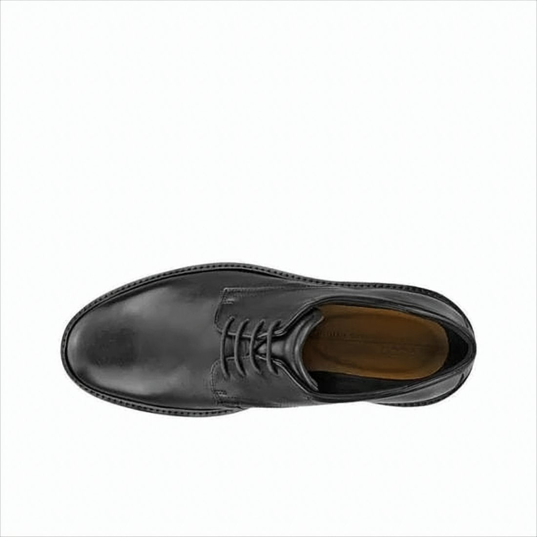 Black Leather Lace-Up Dress Shoes