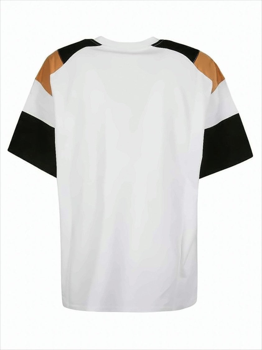 Short-Sleeve T-Shirt with Bold Color Block Design