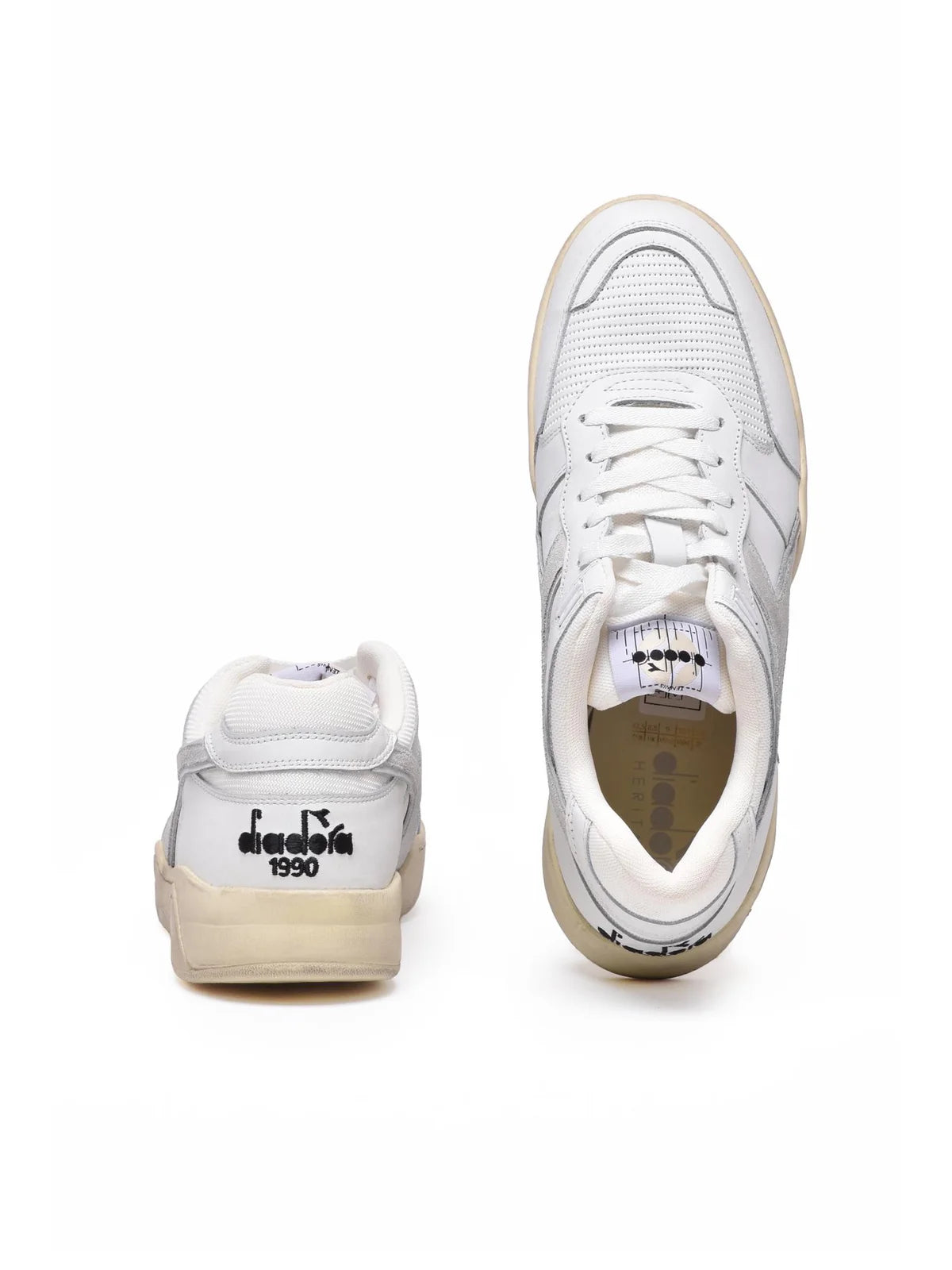 White Grey Leather B.560 Sneakers
