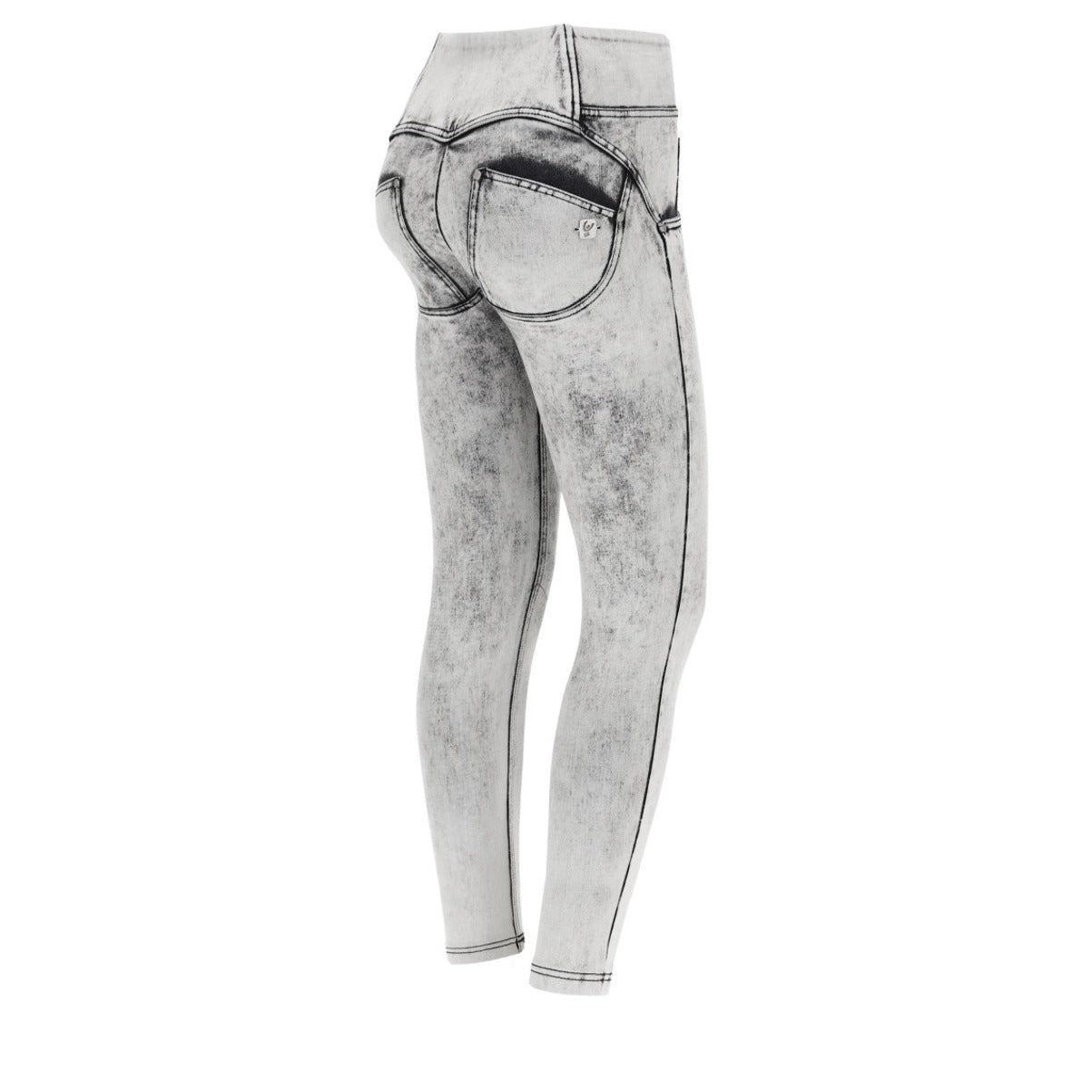 Slim-Fit Grey Push-Up Pants