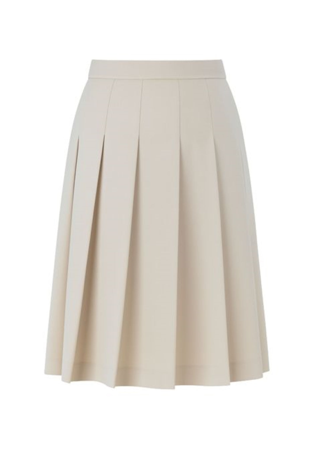 Structured Midi Skirt With Elegant Pleats