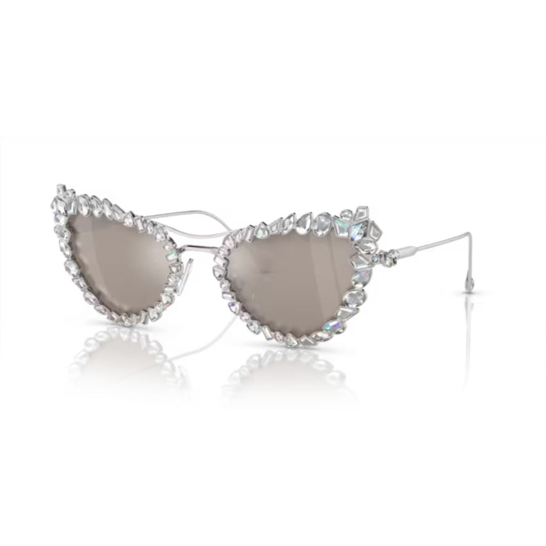 0sk7011 Cat-Eye Sunglasses with Crystal Embellishments