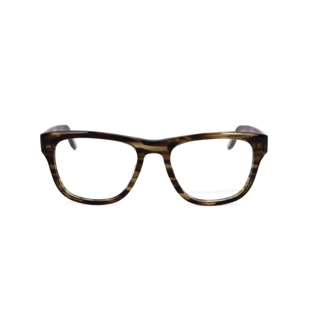Bp5192 542ej Classic Rectangular Tortoiseshell Eyeglasses with Metallic Accents