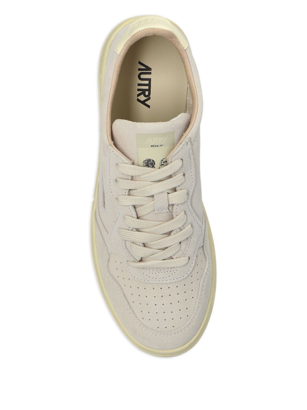 Light Grey Sneakers With Tonal Stitching