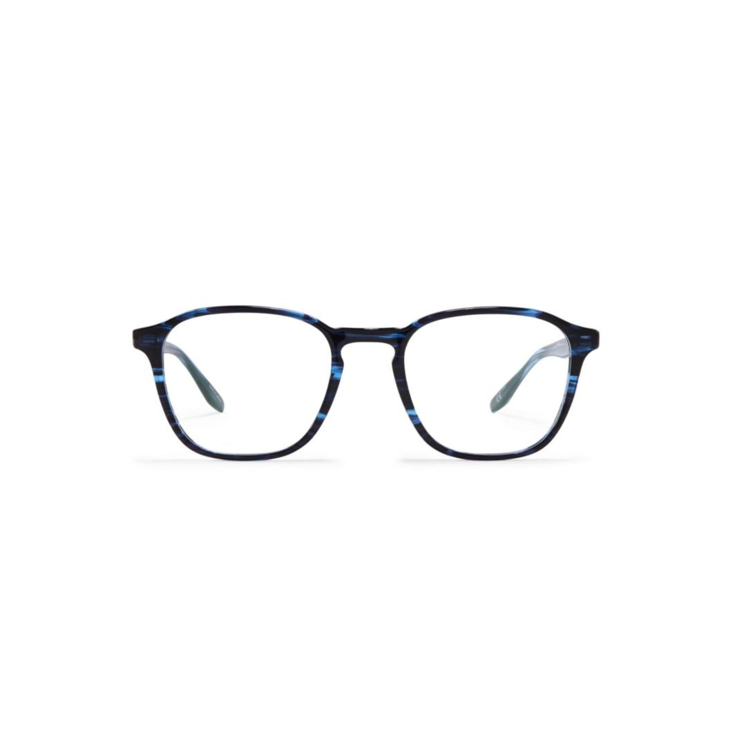 Zorin Rounded Square Frame Acetate Eyeglasses with Blue Marbled Accents