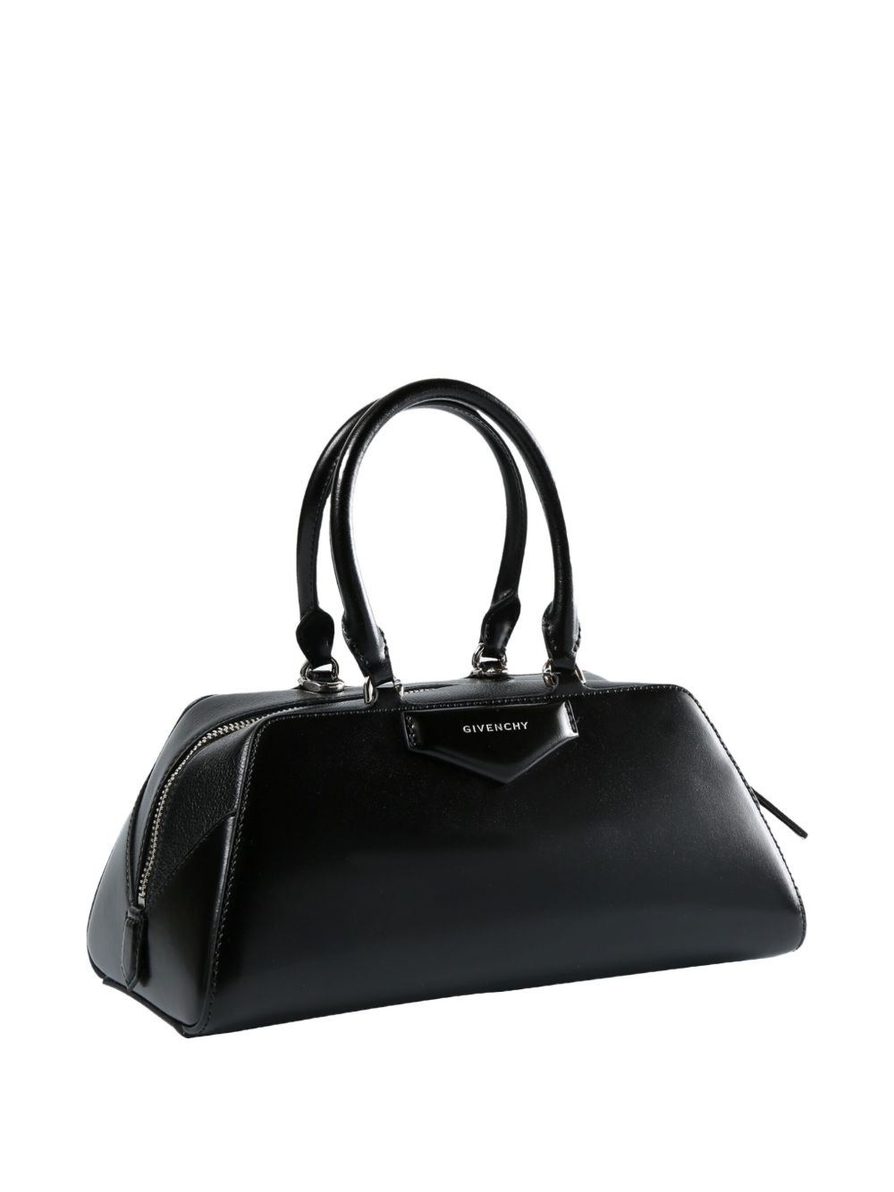 Glossy Silk and Nylon Handbag