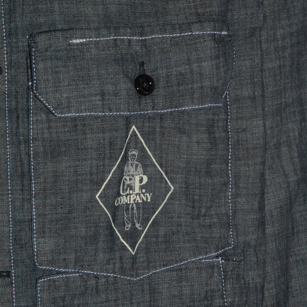 Long-Sleeve Utility Shirt With Button-Up Front