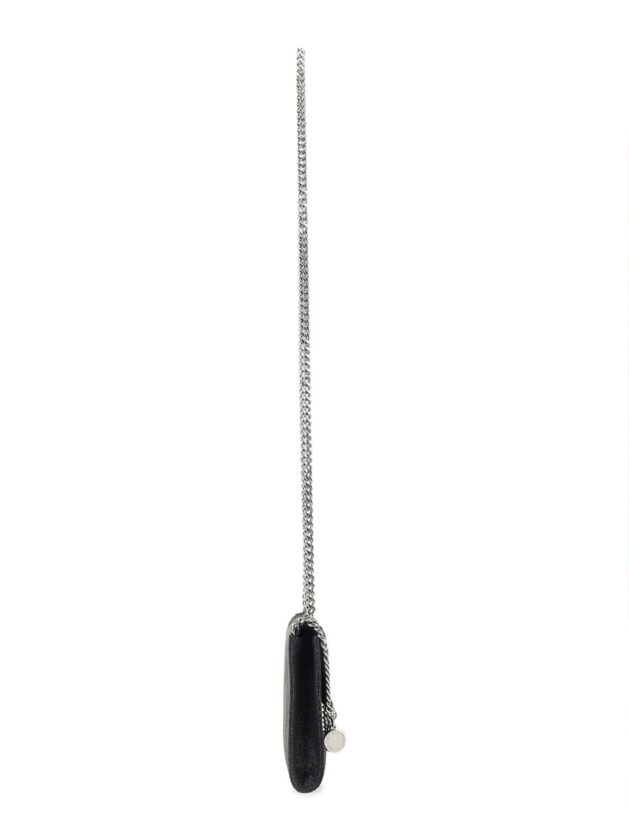 Black Textured Mini Chain Shoulder Bag