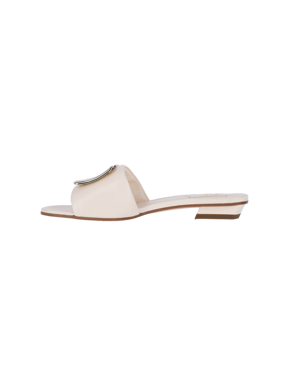 White Lambskin Belle Vivier Sandals