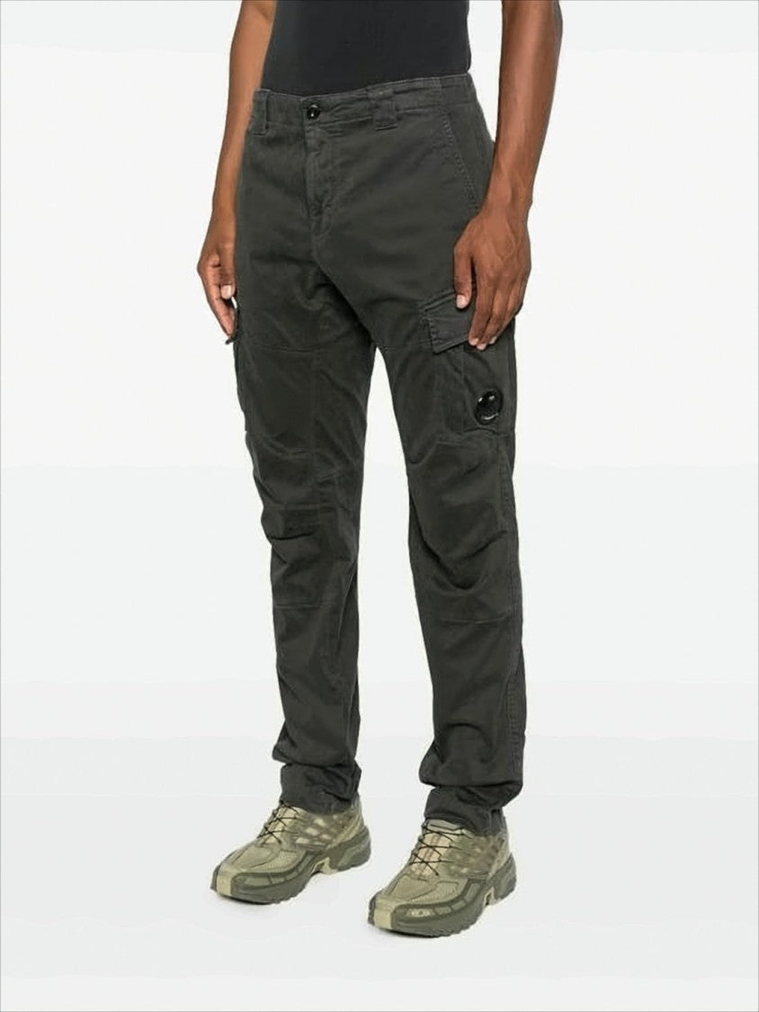 Utilitarian Straight Pants With Flap Cargo Pockets