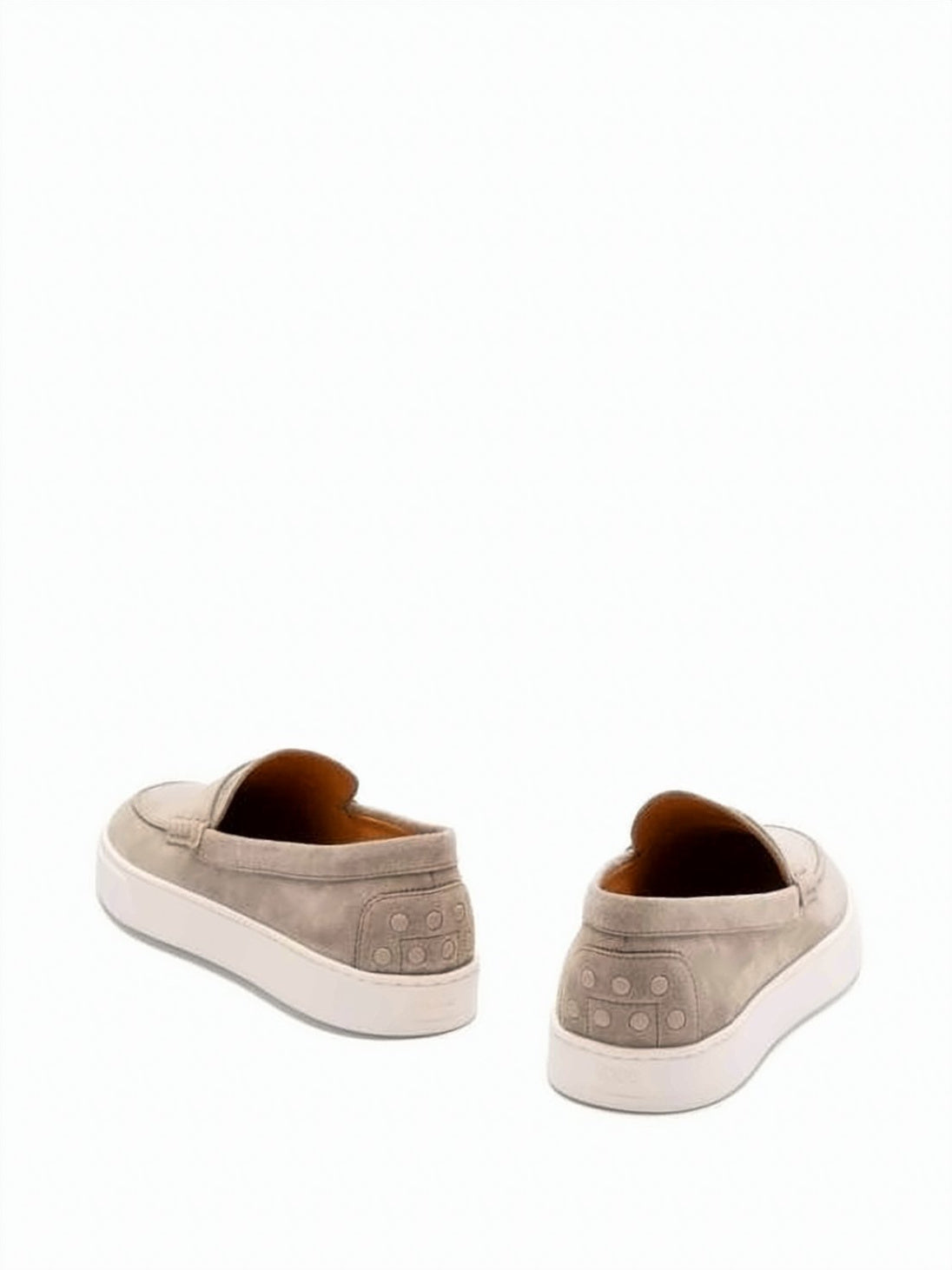 Classic Calf Leather Loafers with Penny Strap and Textured Grip Sole