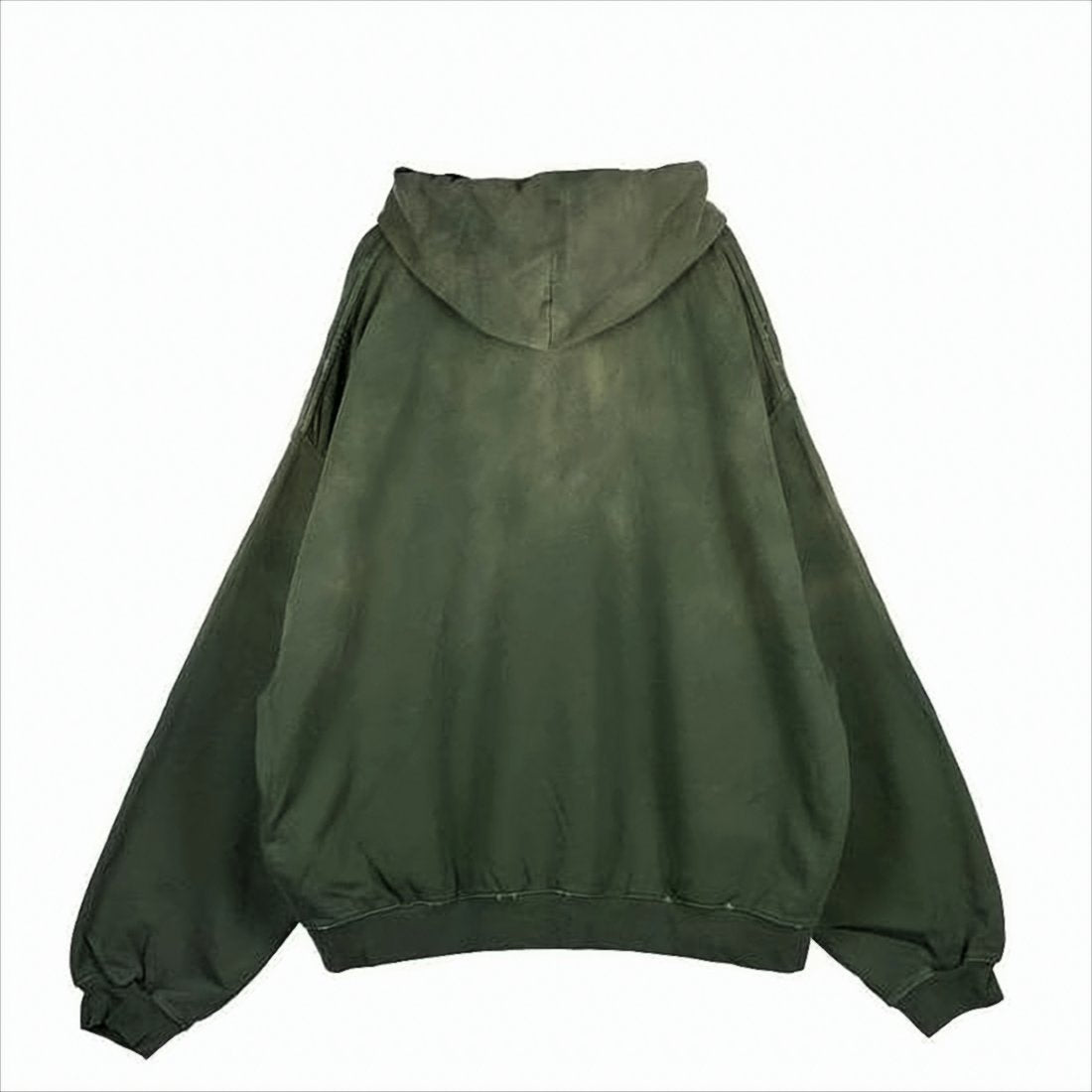 Oversized Washed Olive Green Hoodie