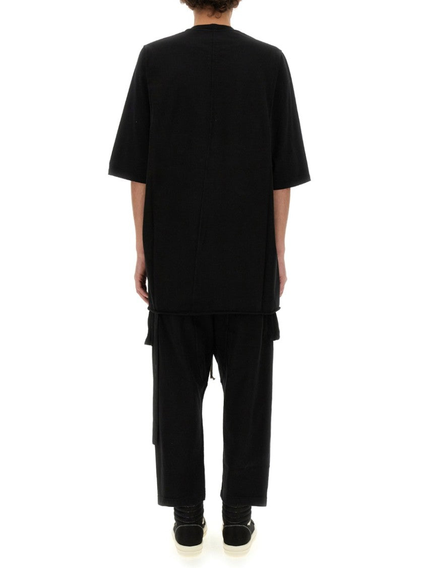 Oversized Black Cotton T-Shirt With Relaxed Fit
