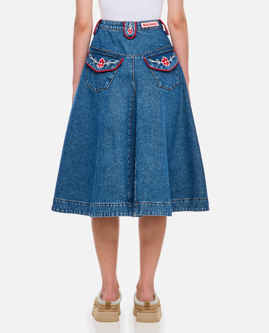 Abi Denim Miid Skirt
