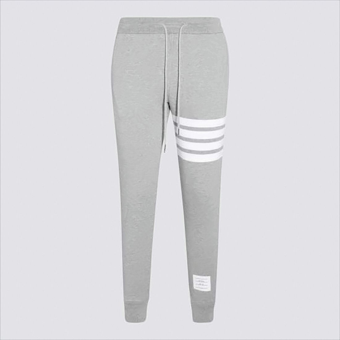 Slim-Fit Heather Grey Jogger Pants