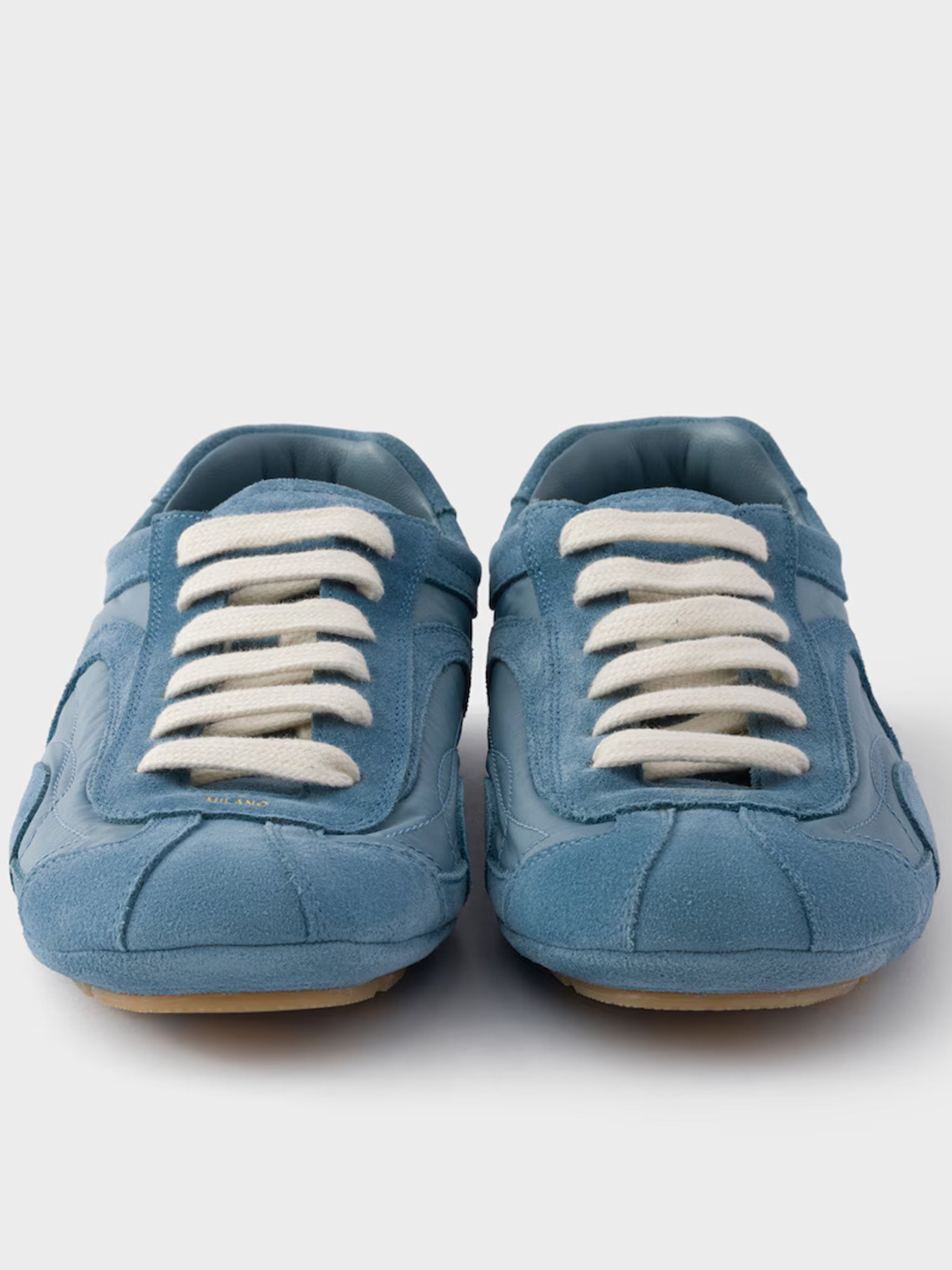 Blue Montecarlo Suede/Fabric Panels Sneakers