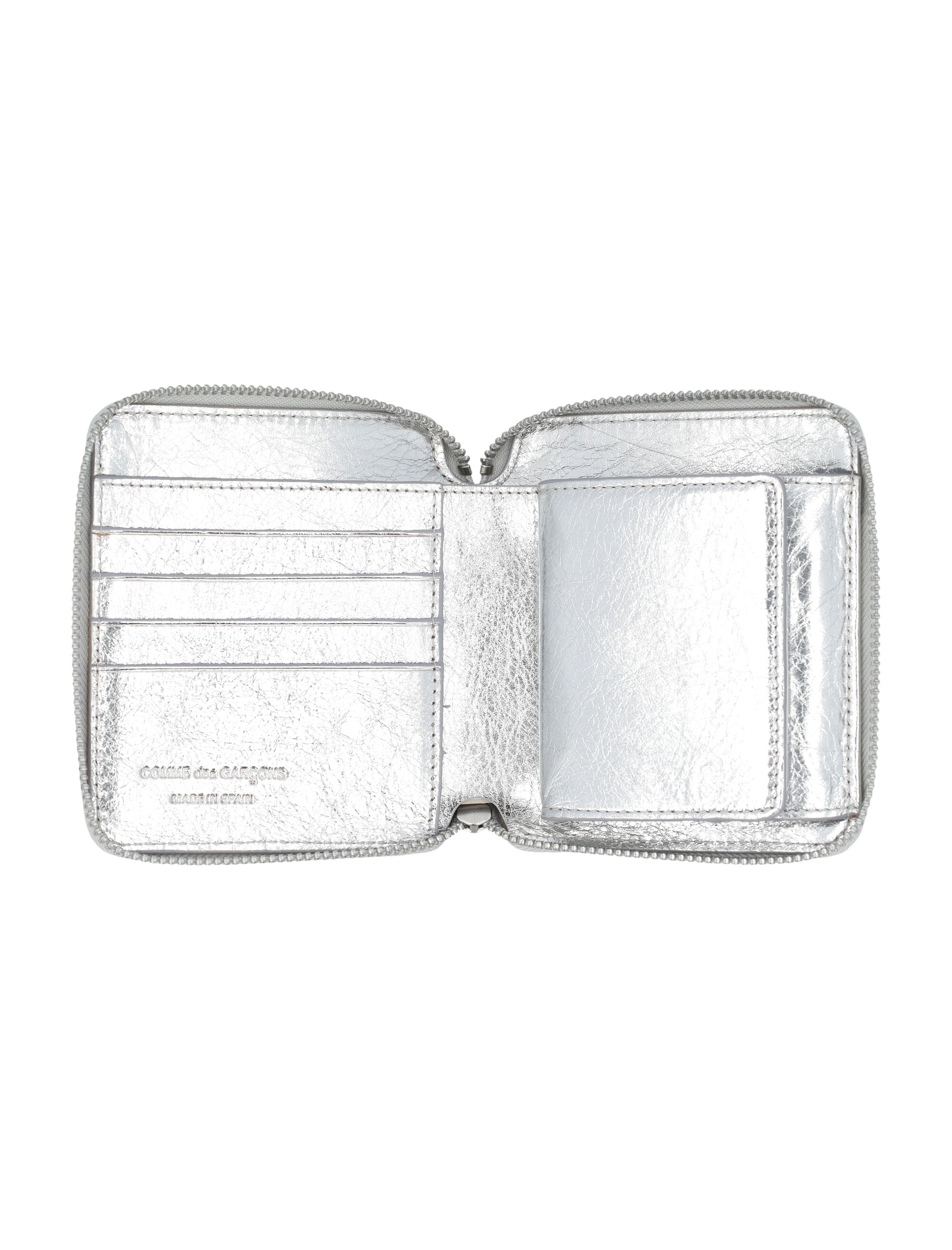 Metallic Zip Around Wallet