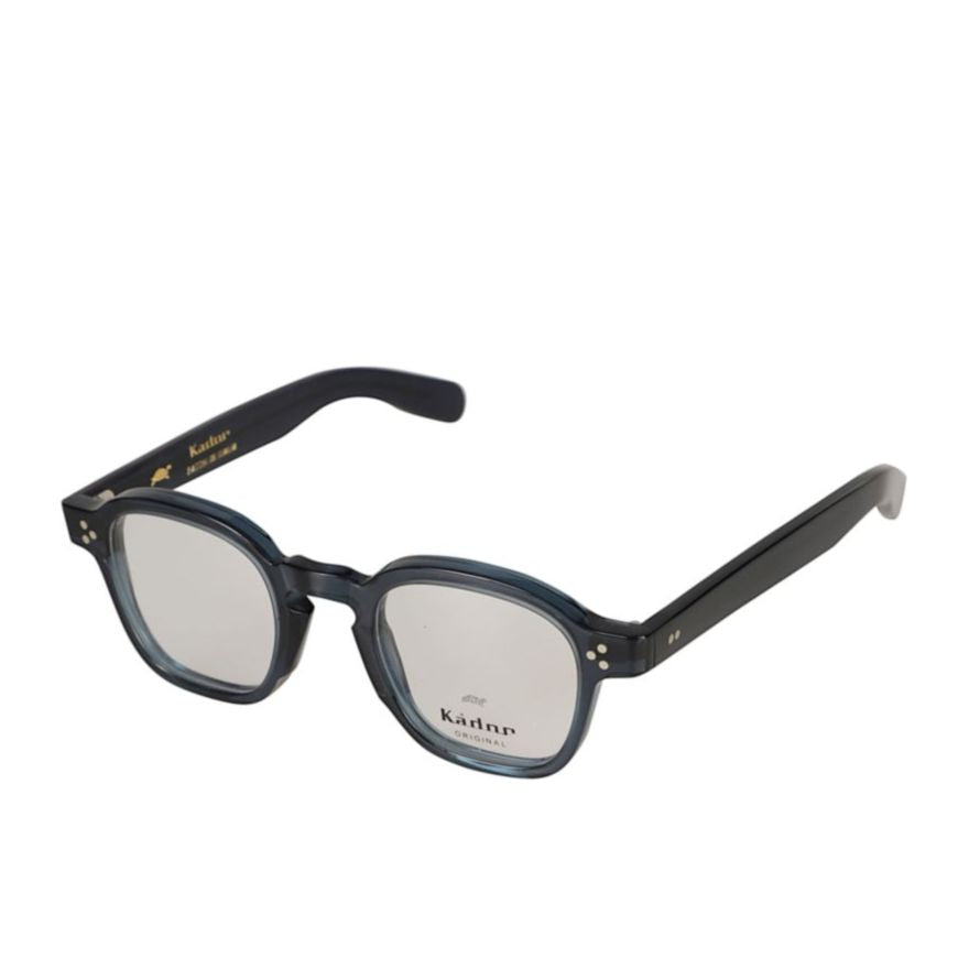 Duka Bold Square-Frame Eyeglasses with Glossy Finish