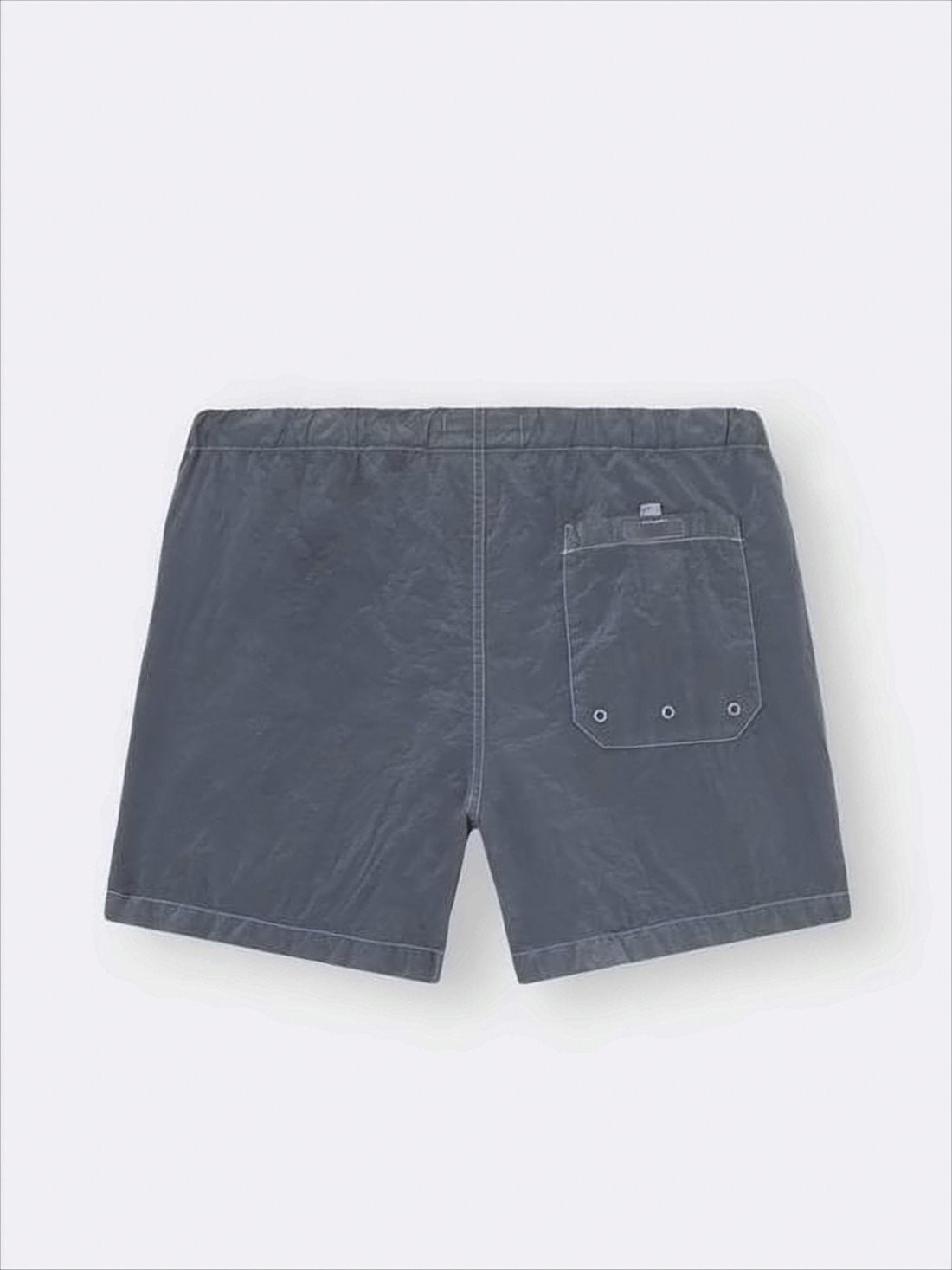 Muted Grey Crinkled Texture Shorts