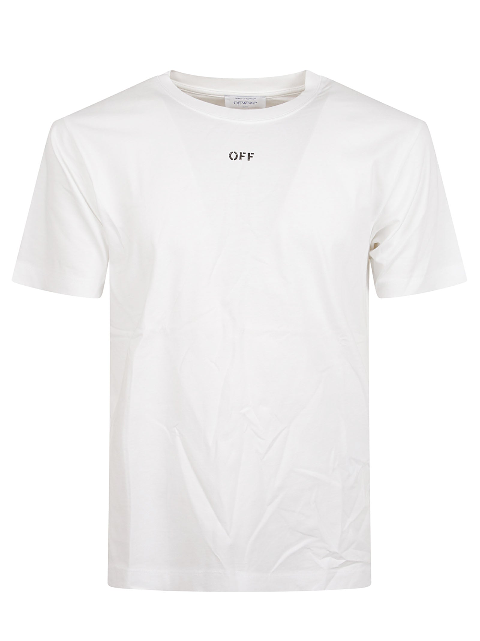 Cotton Slim Fit T-Shirt With Newspaper Motif