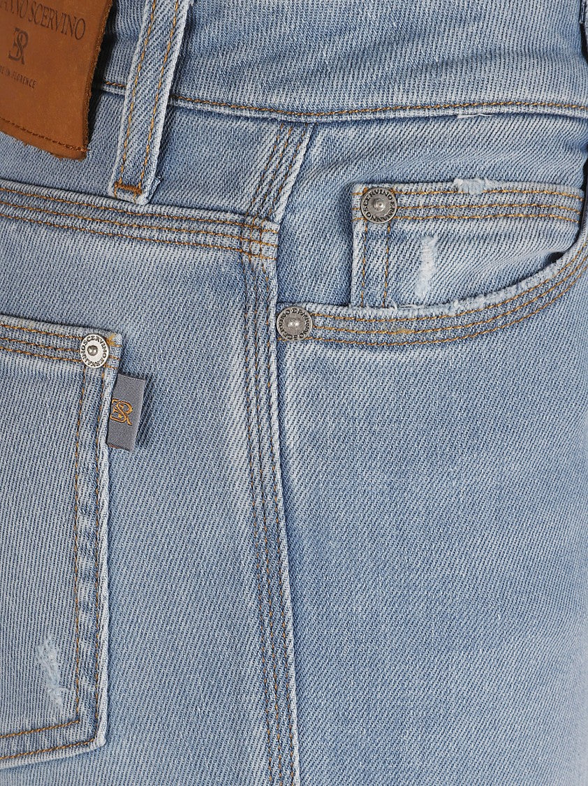 Slim-Fit Jeans With Classic Five-Pocket Design