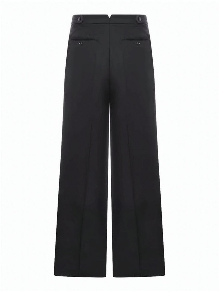 Tailored Suit Pants With High Waist And Front Pleats