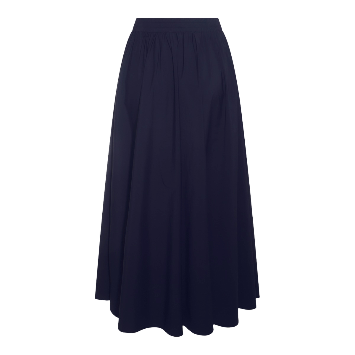 Maxi Skirt With Gathered Waistband And Drawstring Detail
