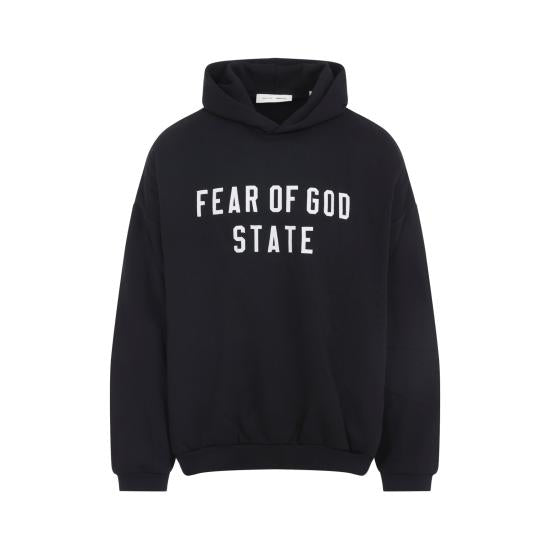 Pullover Fleece Hoodie with Bold Front Print