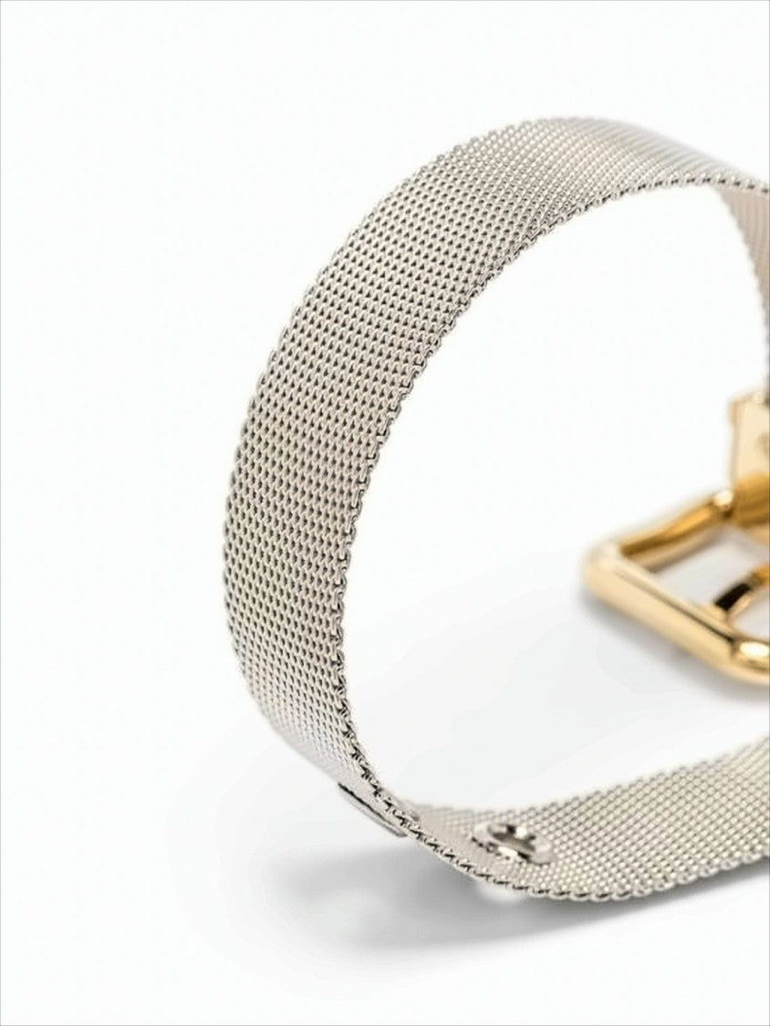 Polished Brass Buckle Bracelet