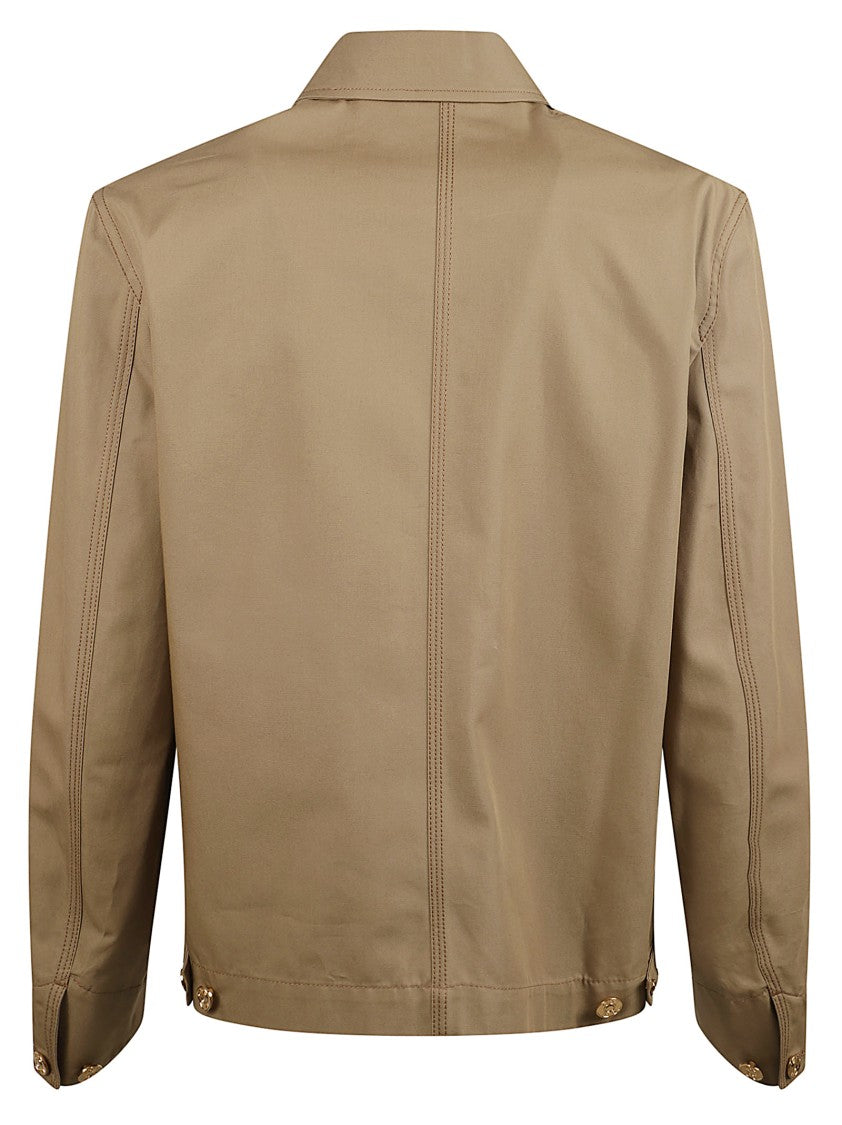 Utility Jacket With Medusa Head Plaque